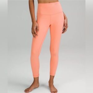 NWT lululemon Align High Rise Legging 28” - Sunny Coral